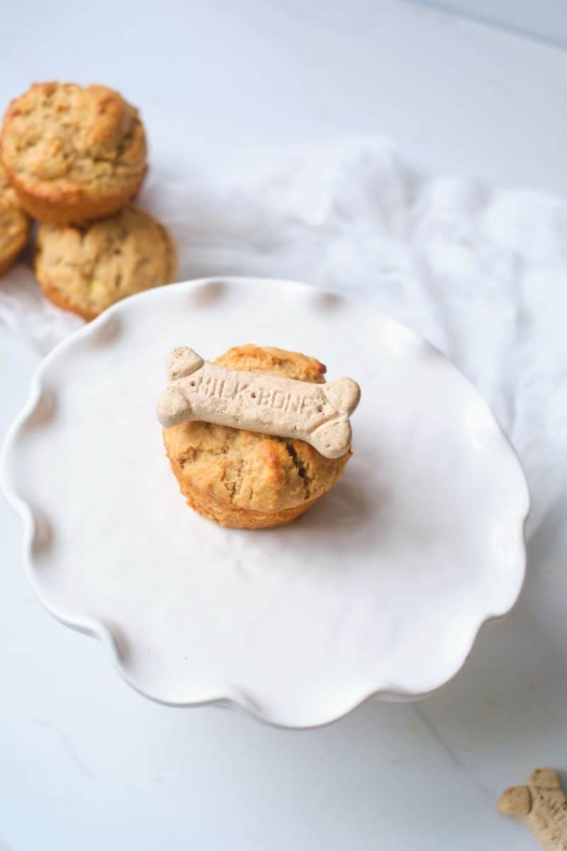 View of Easy Banana Peanut Butter Pupcakes | It's A Vizsla